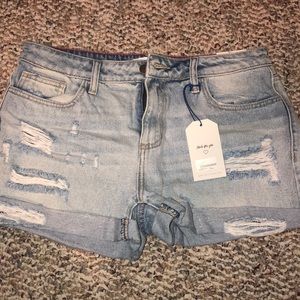Jean shorts sizeL never worn